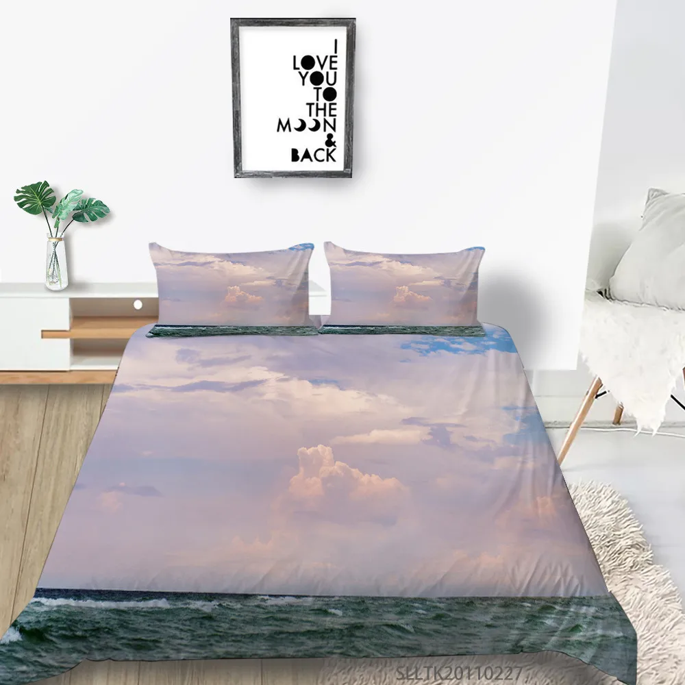 

3D Bedding Sets Ideal Sky Design Duvet Cover Set 2/3 Pcs Modern Home Bed Set Pillowcase Dropship