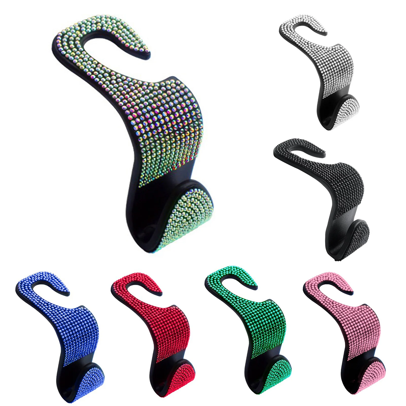 

Auto Headrest Mount Storage Holder Interior Accessories Car Back Seat Organizer Universal Hook for Car Grocery