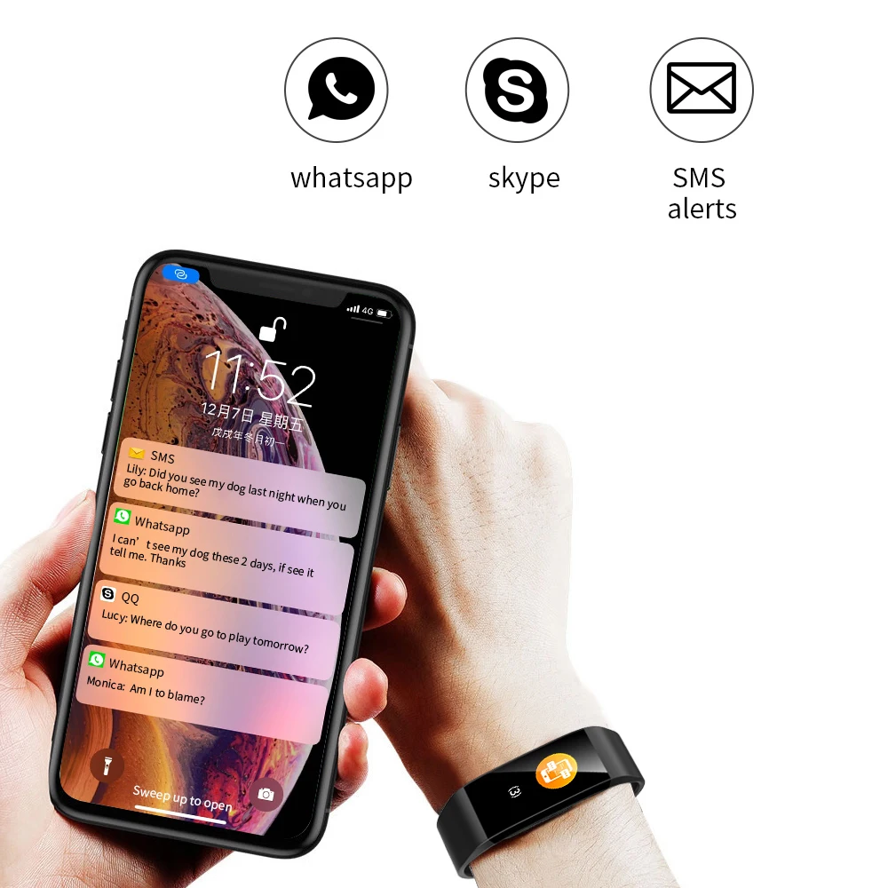 

Ckyrin Fulu Smart Watch GPS motion track Sports Fitness Bracelet Tracker Heart Rate Monitor Blood Pressure Bluetooth Smartwatch