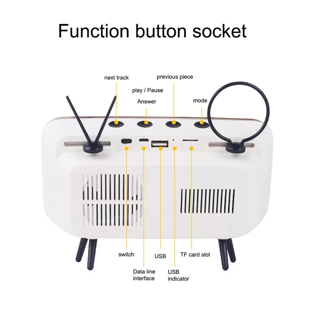 Стерео кронштейн фильмы мобильный телефон Bluetooth Динамик ТВ музыкальный плеер