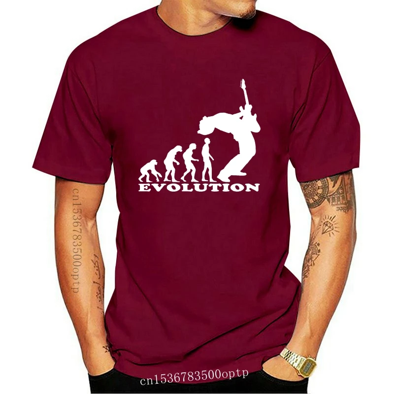 

2021 новая Эволюция Рок Музыка Гитара Бас барабан тяжелый металл Новая мужская черная футболка Мужские Женские топы Футболка
