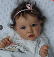 toys for reborn baby doll hot sale simulation baby 58cm blue brown eyes rebirth doll