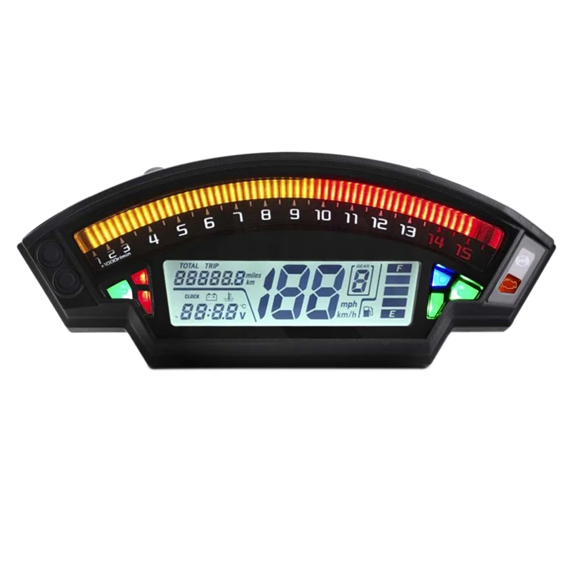 

Universal Motorcycle LCD Digital Speeeter TFT Motorcycle Oeter with 6 Gear Backlight , for 1, 2,4 Cylinders Meter