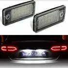 Для Audi A3 A4 A5 A6 A8 B6 B7 Q7 2 шт. 18 светодиодный одов 3528 SMD безотказный номерной знак свет лампа светодиодный льная светодиодная сигнальная лампа автомобильные аксессуары