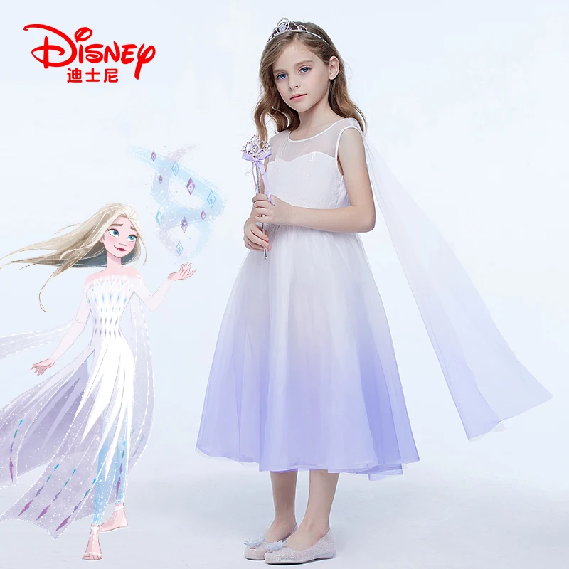 

Платье-жилет для девочек Disney «Холодное сердце», платье принцессы Эльзы без рукавов, детское платье Aisha, женская одежда на весну и осень, баль...