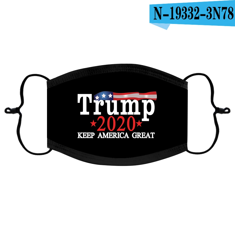 Унисекс для детей или взрослых 3D печать флаг США Трамп дизайн черный