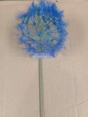 one head Blue DIY моделирование одной длинной ветки сухой Одуванчик дома подоконник украшения искусственный цветок для свадьбы украшения подарок на день Святого Валентина - Цвет: one head Blue