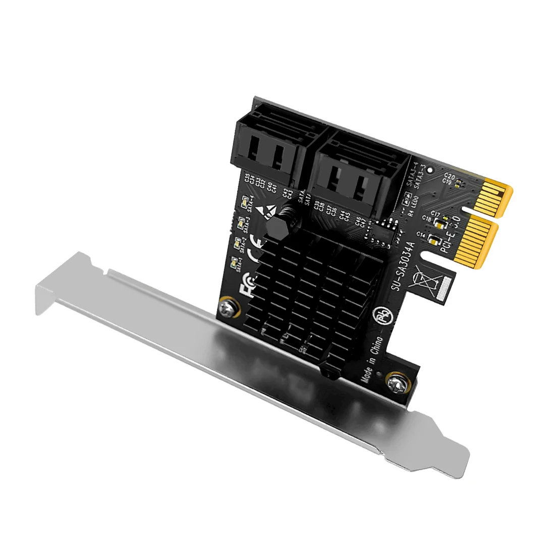 4 порта 6g sata3 0 pcie плата контроллера pci
