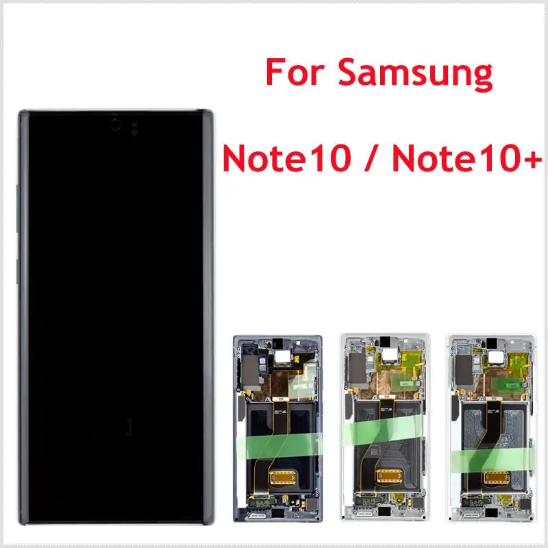 ЖК экран для Samsung Galaxy Note10 G975 G975U G975W + Plus G970 с рамкой дисплей сенсорный