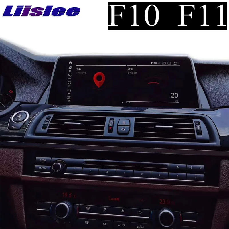 Для BMW 5 серии F10 F11 2011 ~ 2017 CIC NBT EVO ID7 LiisLee Автомобильный мультимедийный GPS аудио радио