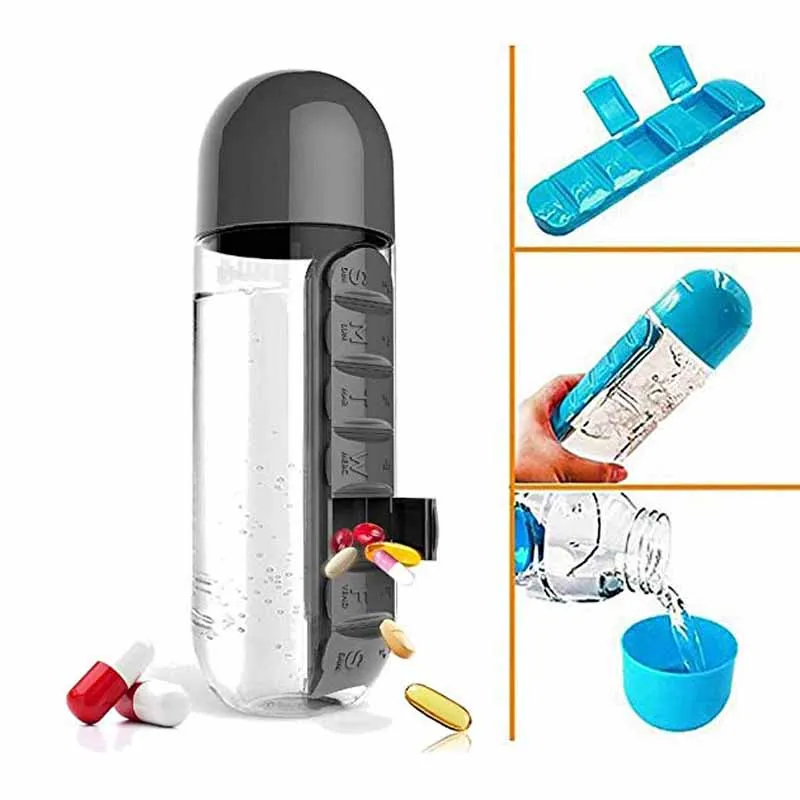 Бутылки для воды 600 мл пластиковая тыква Спортивная бутылка спортзала