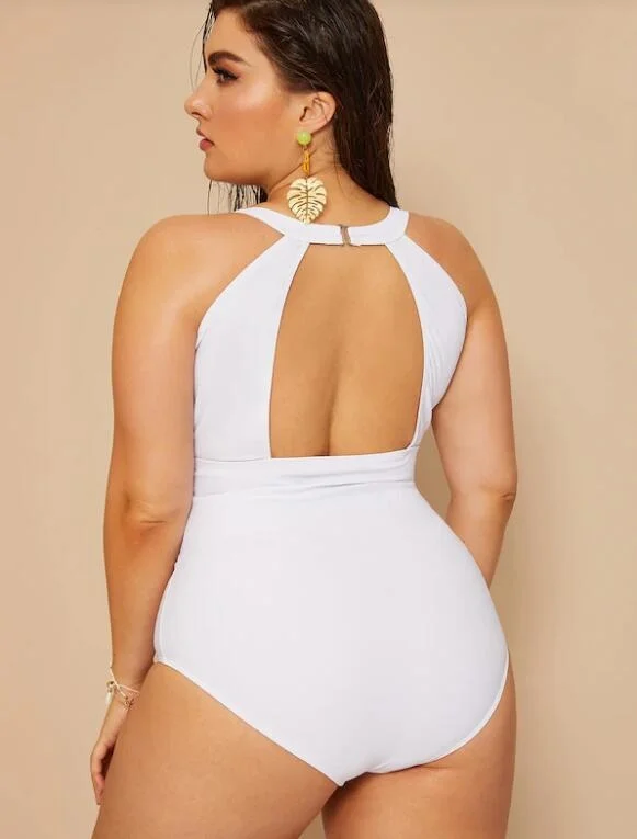 

SHENGPALAE Sexy White Mesh Spliced Rompers Women's Summer 2021 New Skinny Sleeveless Backless Blue Playsuits Female 5E1885
