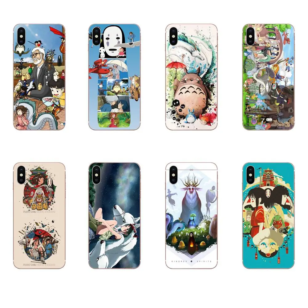 Hayao Miyazaki пленка мягкие ТПУ чехлы для Apple iPhone 4 4s 5 5C 5S SE 6 6S 7 8 Plus X XS Max XR|Чехлы-накладки|