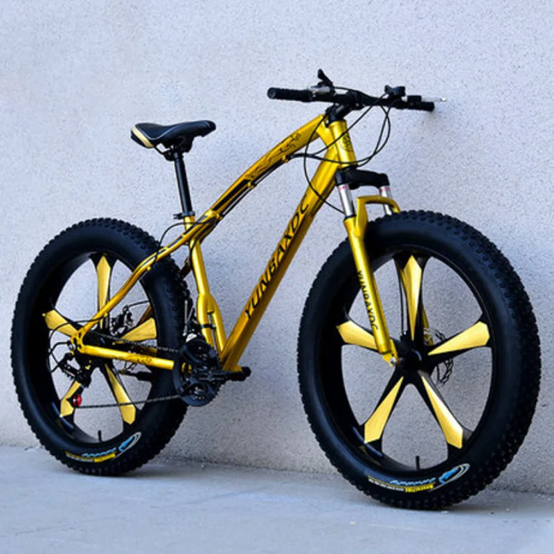

Snowmobiles Beach Bike 5 Knife Wheel 26 inches 4.0-inch Tyre High Carbon Steel Rigid Frame Snow Riding 21 24 27 Speed