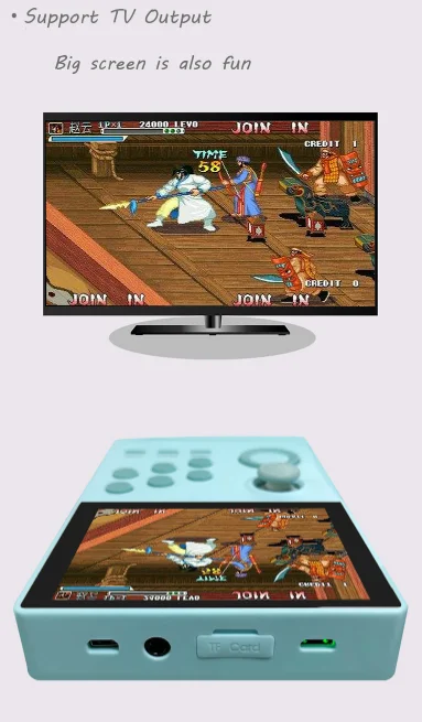 A19 Pandora's Box Android supretro handheld game console IPS screen built-in 3000+games 30 3D games WiFi download | Электроника