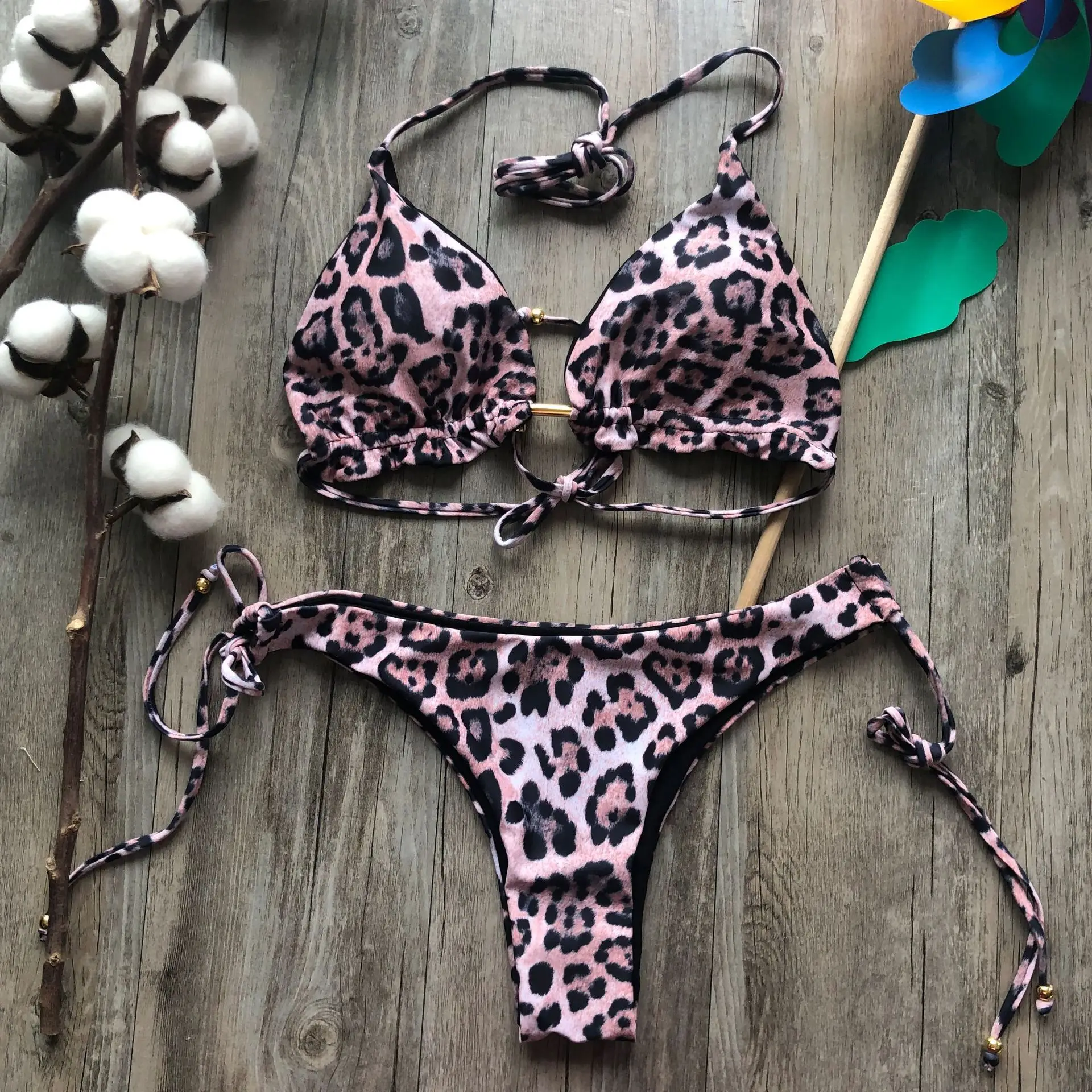 

Sexy Swimwear Brazilian Bikini Set Women Push-up Swimsuit Biquini Bathing Suit Beachwear Bandage Swim Beach Wear