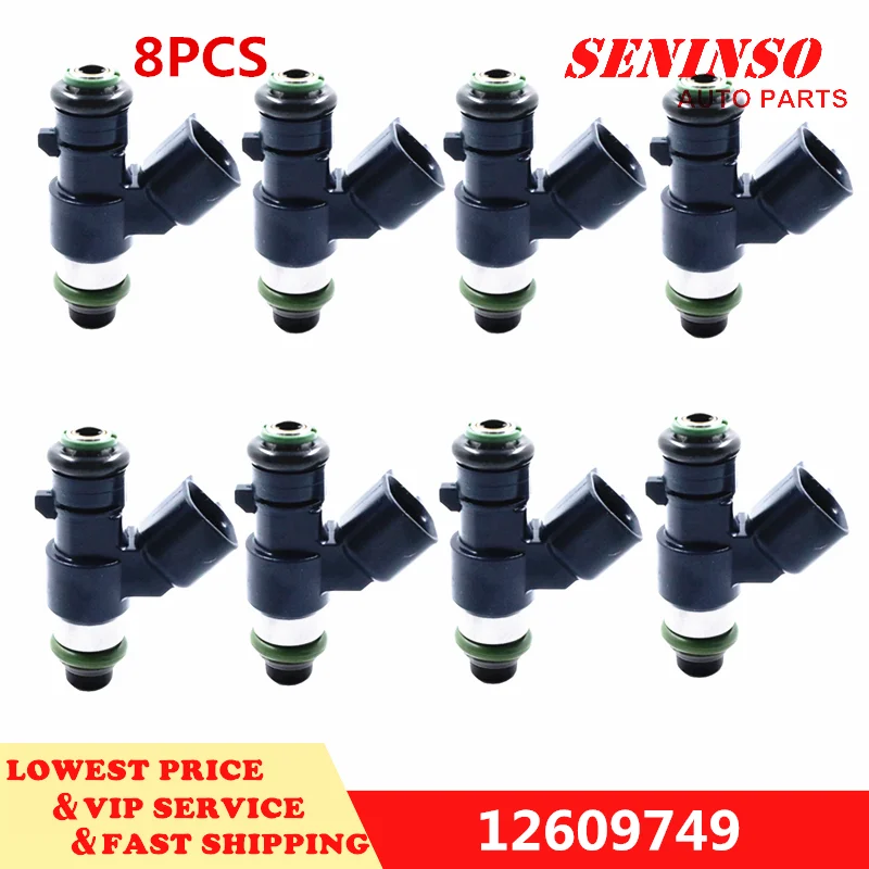 

8PCS Fuel Injector Original New OEM 12609749 217-3410 For Cadillac For Hummer For GMC Yukon 2010-2013 6.2L V8