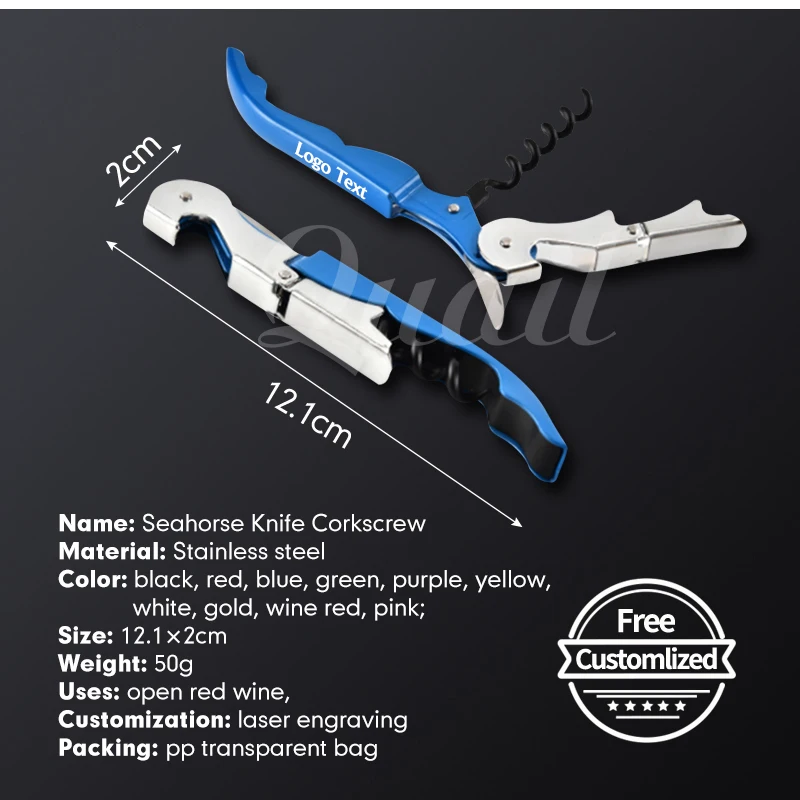 Многофункциональная крышка для бутылок вина из нержавеющей стали на заказ без