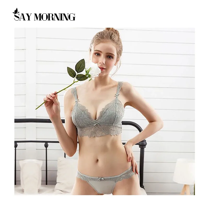 SAY MORNING Новое поступление женские наборы бюстгальтер + трусы сексуальное нижнее