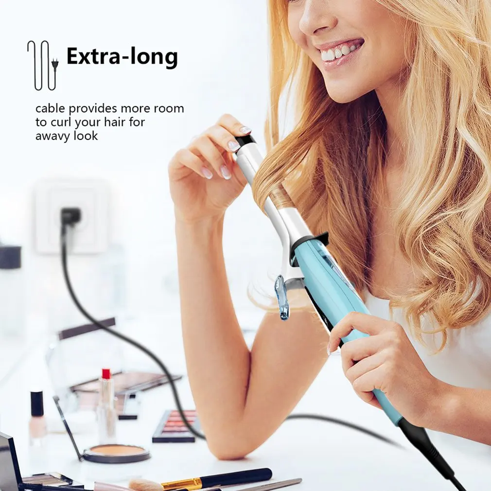 

SM-C506 Spray Curling Iron Interchangeable Curling Wand Ceramic Barrels With A Heat Protective Glove
