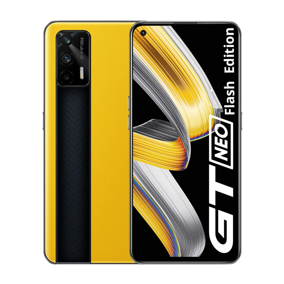 global rom realme gt neo flash edition 5g cell phones dimensity 1200 6 43 fhd 120hz super amoled 65w fast charger 64mp camera free global shipping