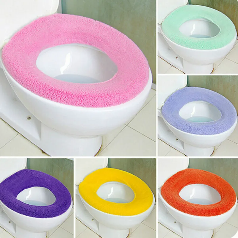 Мягкое теплое сиденье на унитаз крышку можно стирать с О образным вырезом Тип