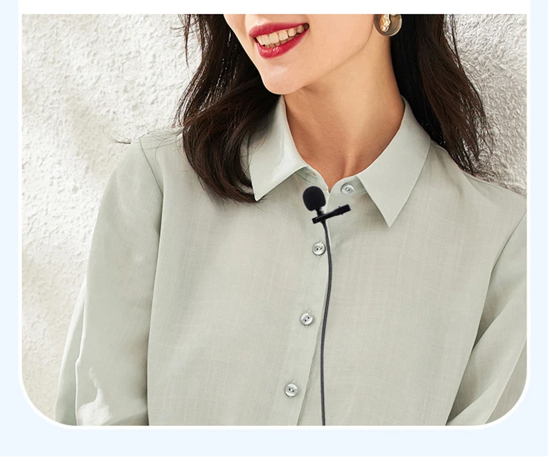 

Portable Mini MicrophonLapel Lavalier Mic Clip-on External Buttonhole Microphones for Laptop computer Recording Chat