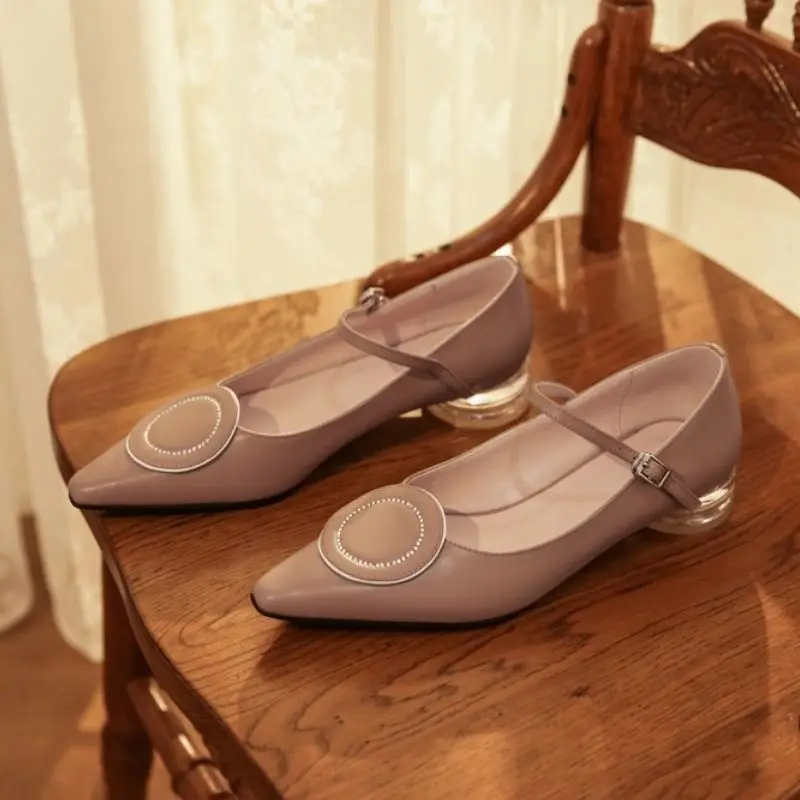 Taoffen/Новое поступление 2020 года женские туфли-лодочки из натуральной кожи с