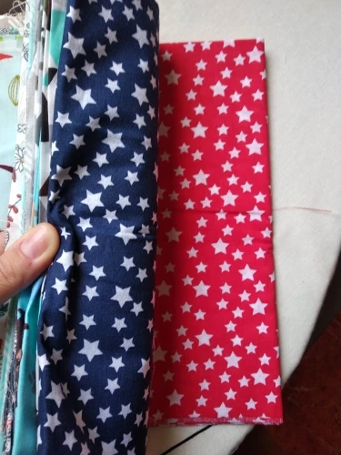 Teramila Лоскутные украшения из хлопчатобумажной ткани Милая белая звезда для шитья