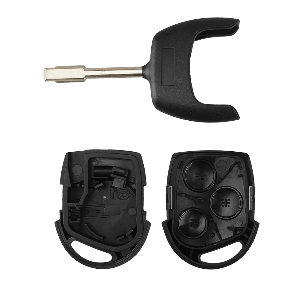 KEYYOU чехол для брелока с 3 кнопками и отсеком автомобильного ключа кейс Брелока