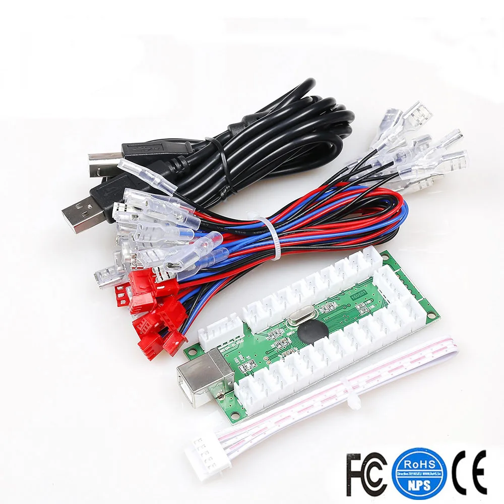 2 Player Arcade Game DIY Accessories Kit For PC And Raspberry Pi 5Pin Joystick + Chrome Plating LED Illuminated Push Buttons | Спорт и