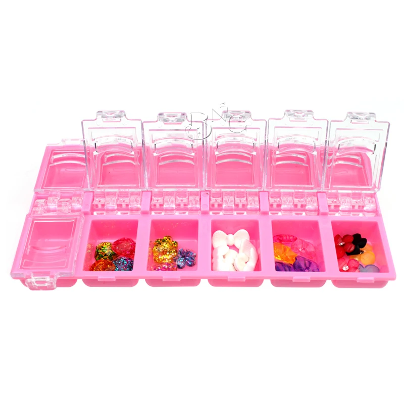 TP хранение для принадлежностей дизайна ногтей чехол стразы наклейки пустые