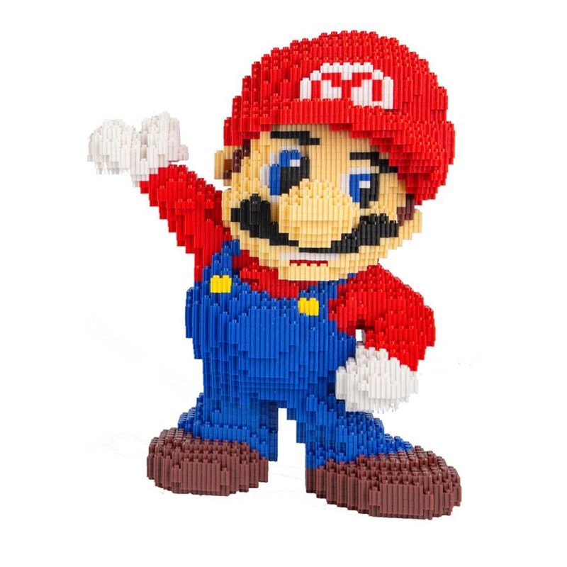 DUZ 8642 игра Супер Марио большая красная фигурка 3D модель 8498 шт DIY Мини Строительные