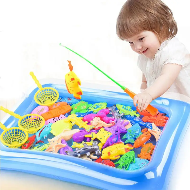 Детская игрушка рыба в ванной магнитная для рыбалки интерактивные игрушки