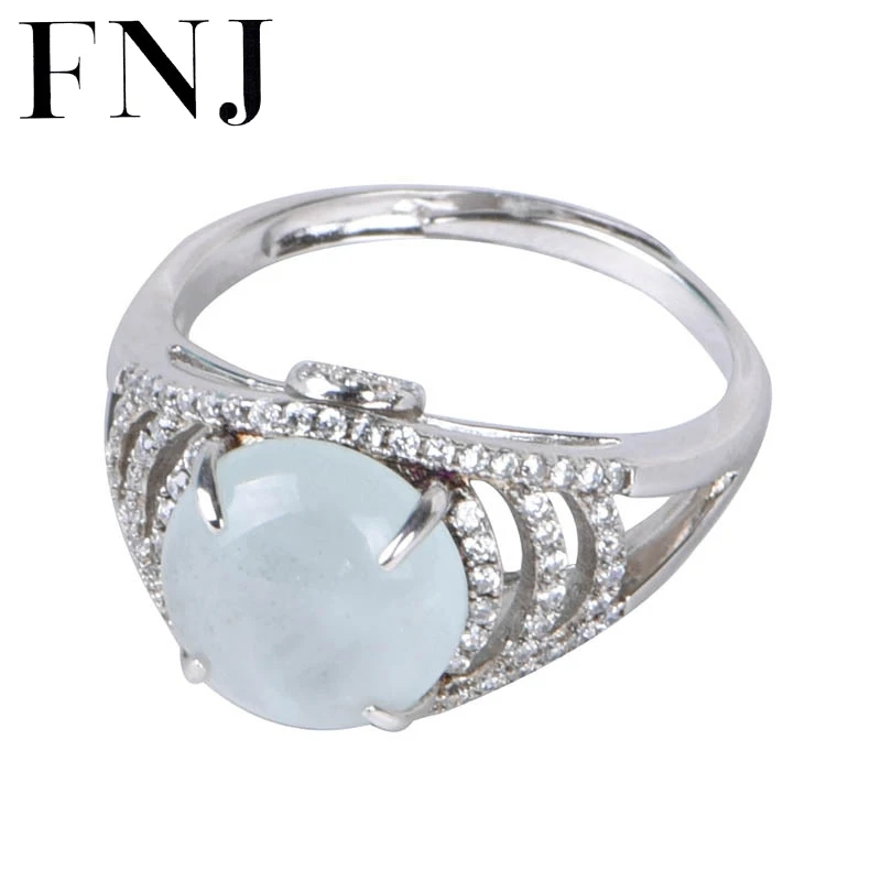 

Женское кольцо из серебра 925 пробы, с аквамарином