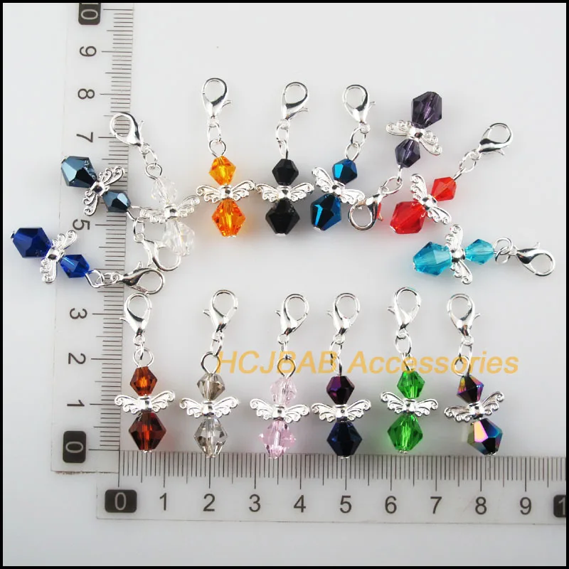 15 шт. посеребренные подвески в виде цветов 17 5x29 мм