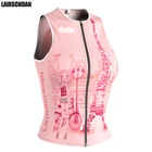 Женская розовая велосипедная одежда для верховой езды, летняя велосипедная Джерси, быстросохнущая велосипедная рубашка, велосипедная рубашка без рукавов