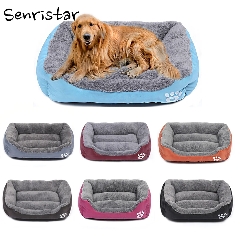 Зимняя теплая хлопковая кровать для домашних животных маленьких средних и