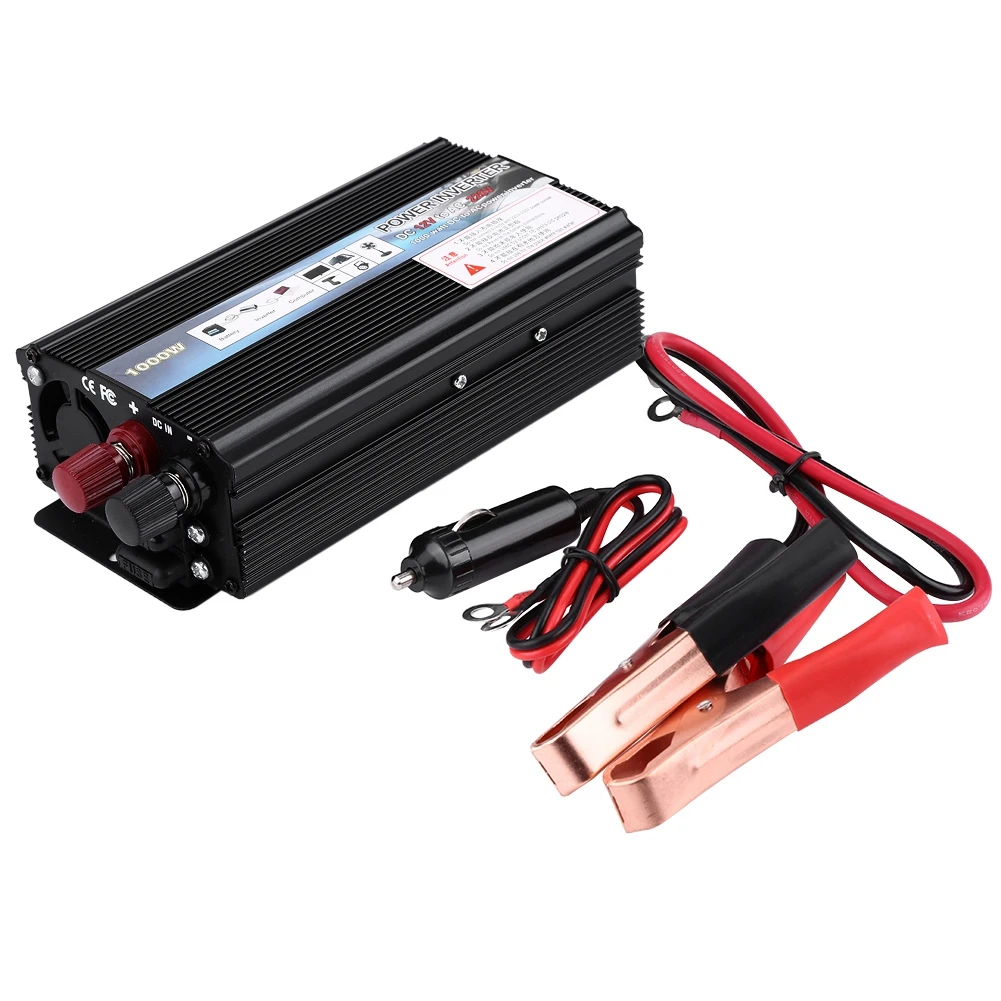 

1000W DC 12V to AC 220V Car Power Inverter Converter USB Charger Adapter Car Electronics Accessories