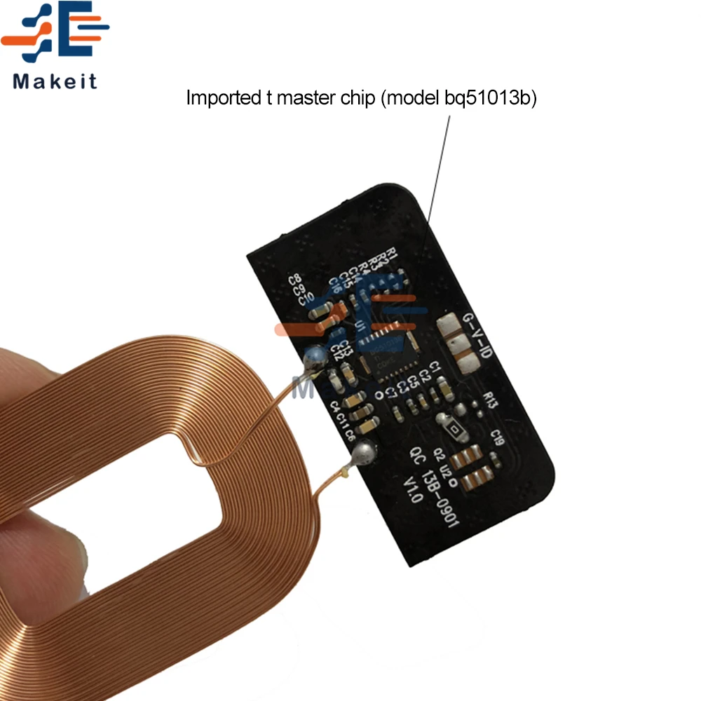 Модернизированное мини-зарядное устройство TI BQ51013 стандарта Qi модуль приемника