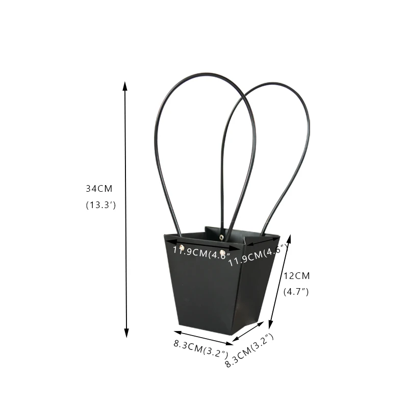 

1pc Kraft Paper bag for Flowers Wedding Solid Color Potted Plants for Home Garden Party Bouquet Waterproof Handbag Decoration
