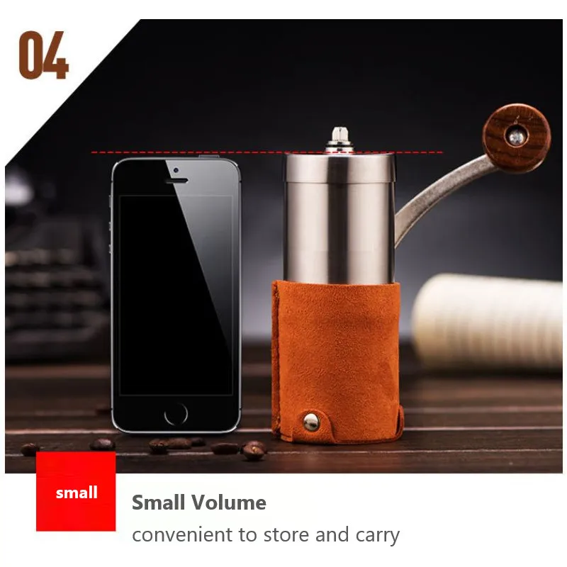 Ручная кофемолка портативный аппарат для приготовления эспрессо измельчитель