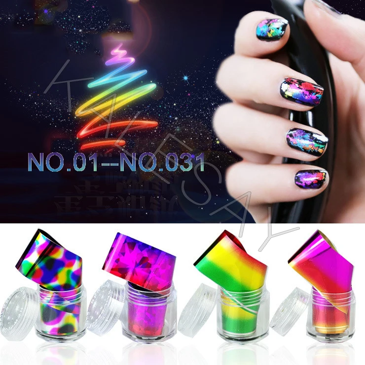 Гвозди аксессуары Новое поступление разбитое зеркало Стекло ногтей Фольга