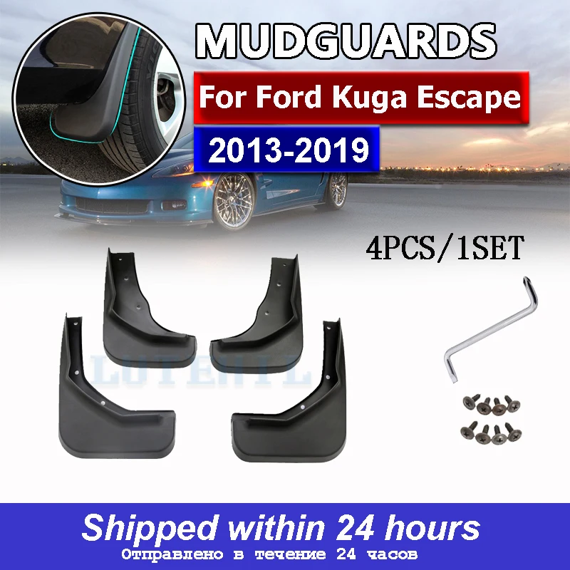 

Set Mudflaps For Ford Kuga Escape 2013 2014 2015 2016 2017 2018 2019 Splash Guards Mud Flaps Front Rear Mudguards Fender