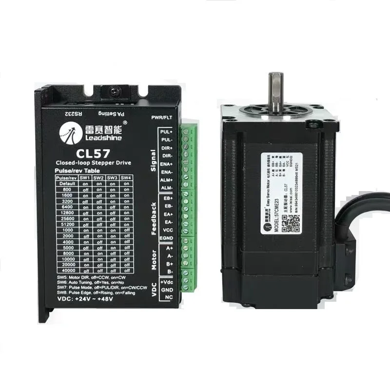 

Двухфазный шаговый двигатель Leadshine 57CME23 NEMA23, нм + набор водителей двигателя CL57, 5-24 В постоянного тока