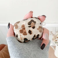 luxury leopard headset cover for airpods pro 1 2 tpu glitter earphone case for airpods 2 1 pro headphone case for airpods 2 pro