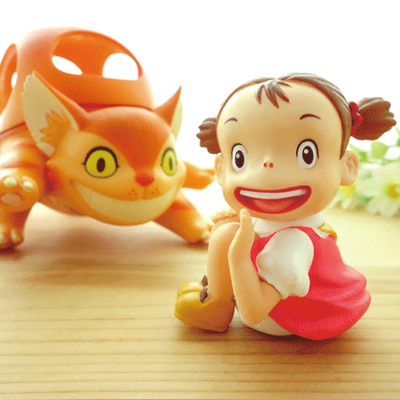 Студийные фигурки из м/ф Миядзаки Хаяо Тоторо кошка автобус Мэй Мультяшные