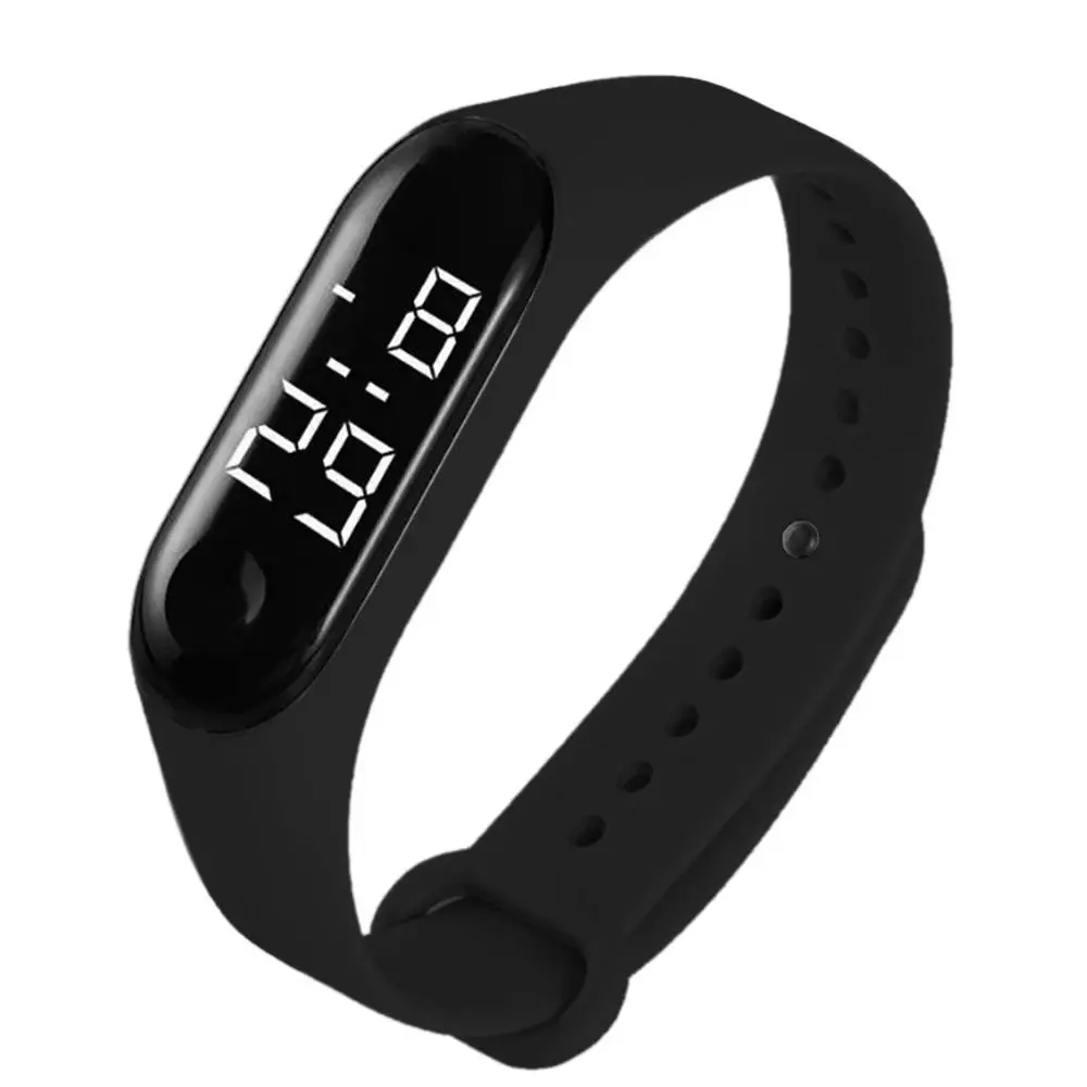 Водонепроницаемые светодиодные электронные спортивные светящиеся часы модные