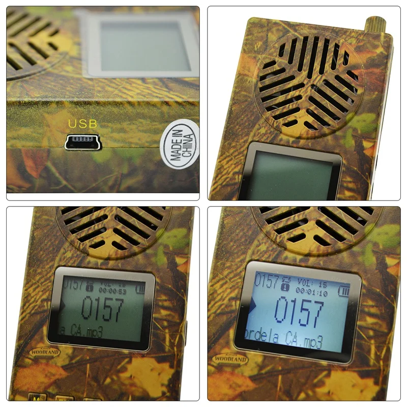 

Goose Duck Bird Sounds Bird Caller Wild Hunting Decoy 157 Bird Voices Loudspeaker Remote Control Mp3 Player EU Plug