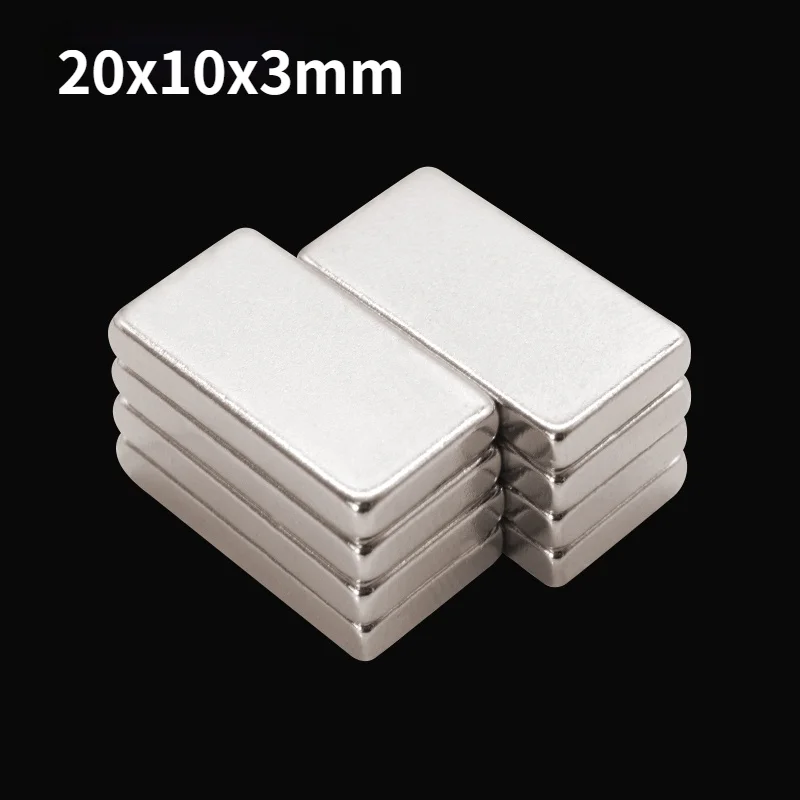 

Neodymium Magnet Bar 20x10x3mm Block Magnet 10/30/50/100pcs Permanent Rare Earth Magnets Super Power Small Neodymium Magnets
